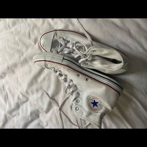 White Hightop Converse